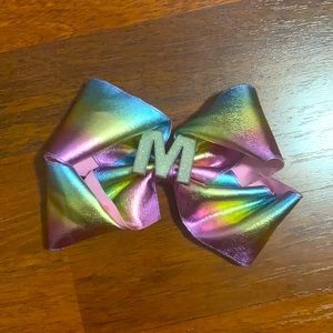 JoJo Siwa bow with the letter M on it❤️
